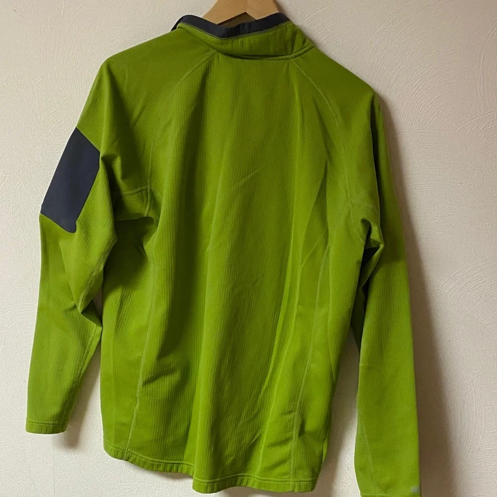 Koppen Men's Lime Green Half-Zip Jacket - Picture 2 of 4